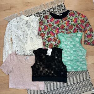 Lot of Women's Tops + dress Zara, Forever 21, H&M size S, XS